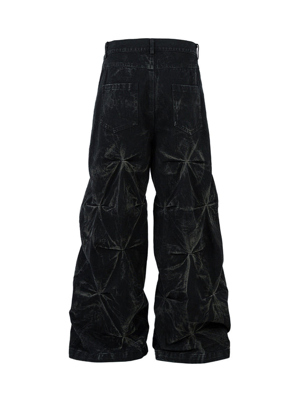 VLOSS™ Relaxed Pleat Denim Jeans