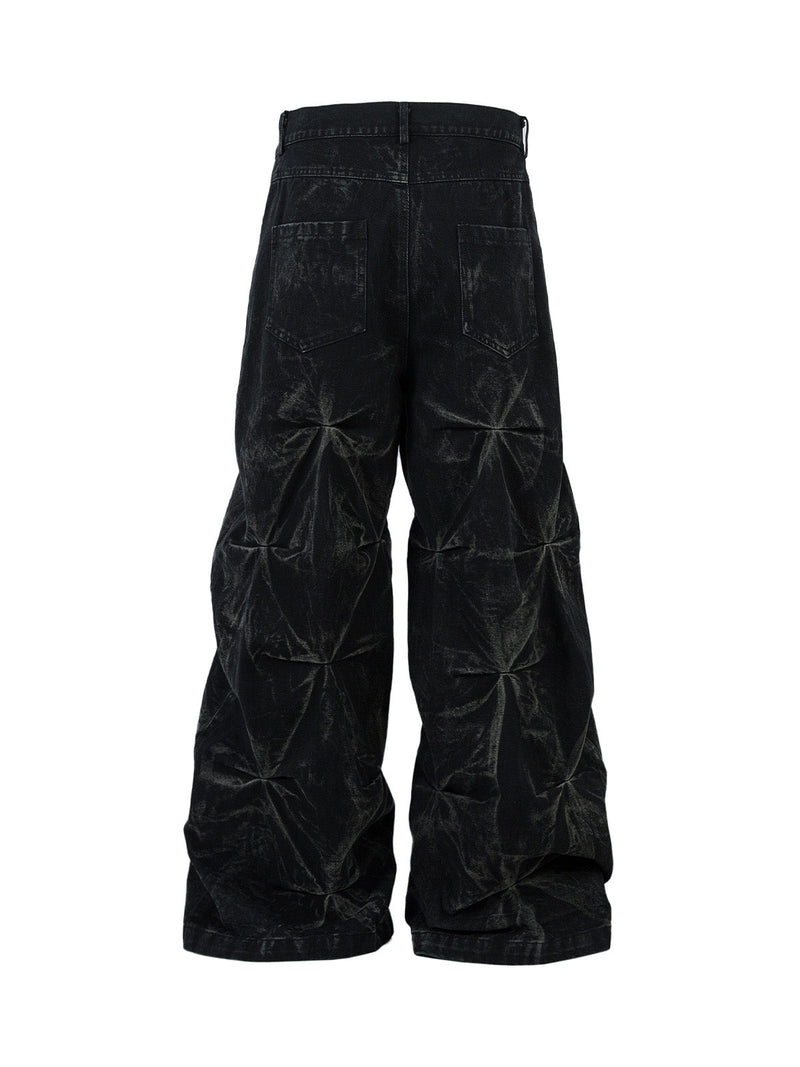 VLOSS™ Relaxed Pleat Denim Jeans
