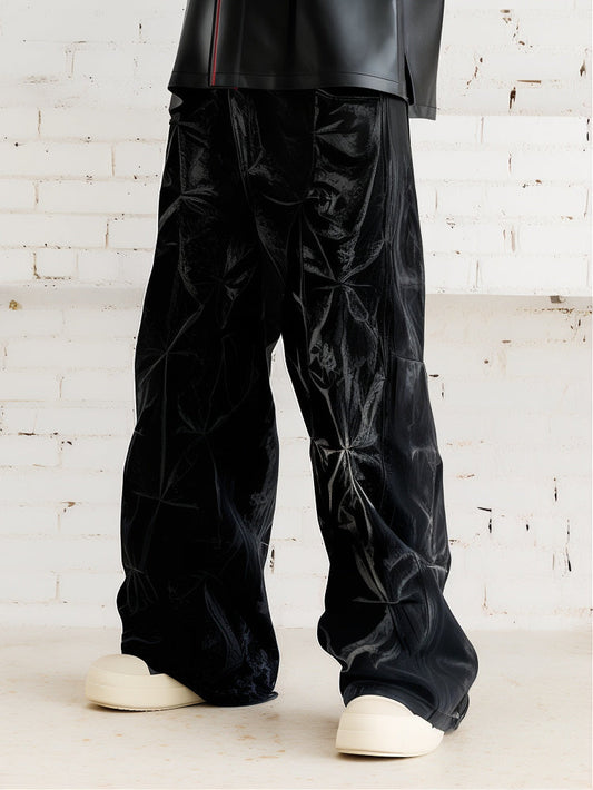VLOSS™ Relaxed Pleat Denim Jeans