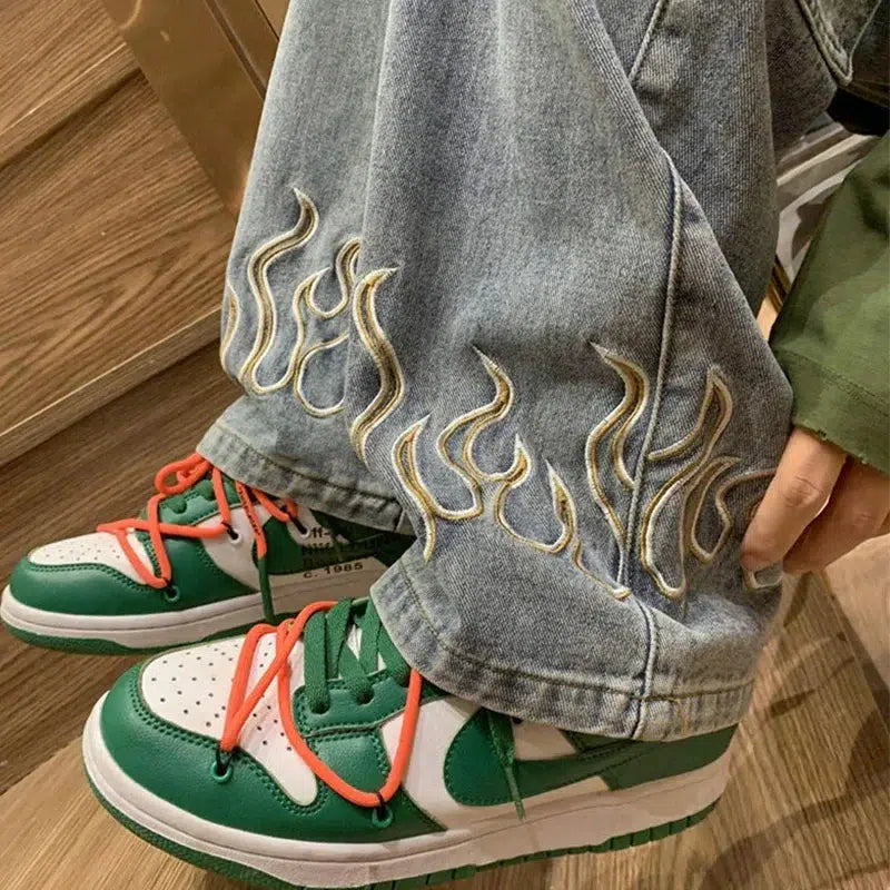 VLOSS™ Ember Edge Baggy Denim