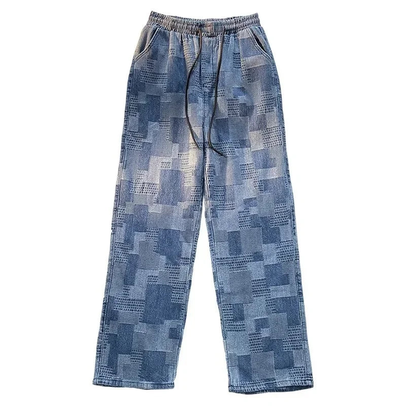 VLOSS™ Vintage Wave Plaid Denim