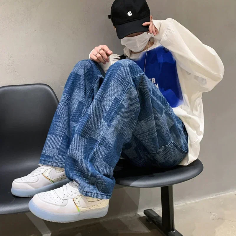 VLOSS™ Vintage Wave Plaid Denim