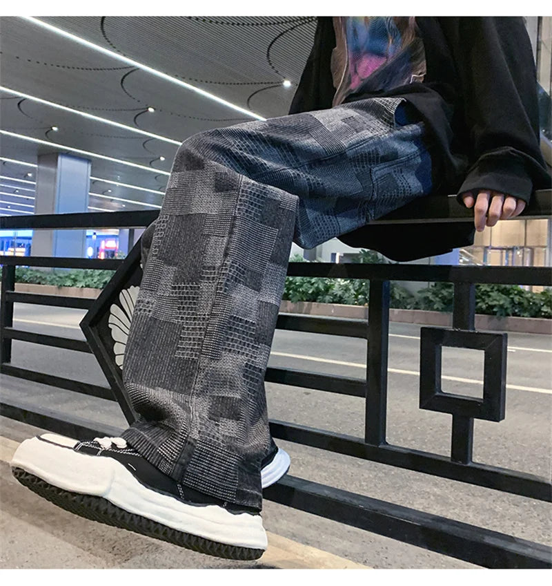 VLOSS™ Vintage Wave Plaid Denim