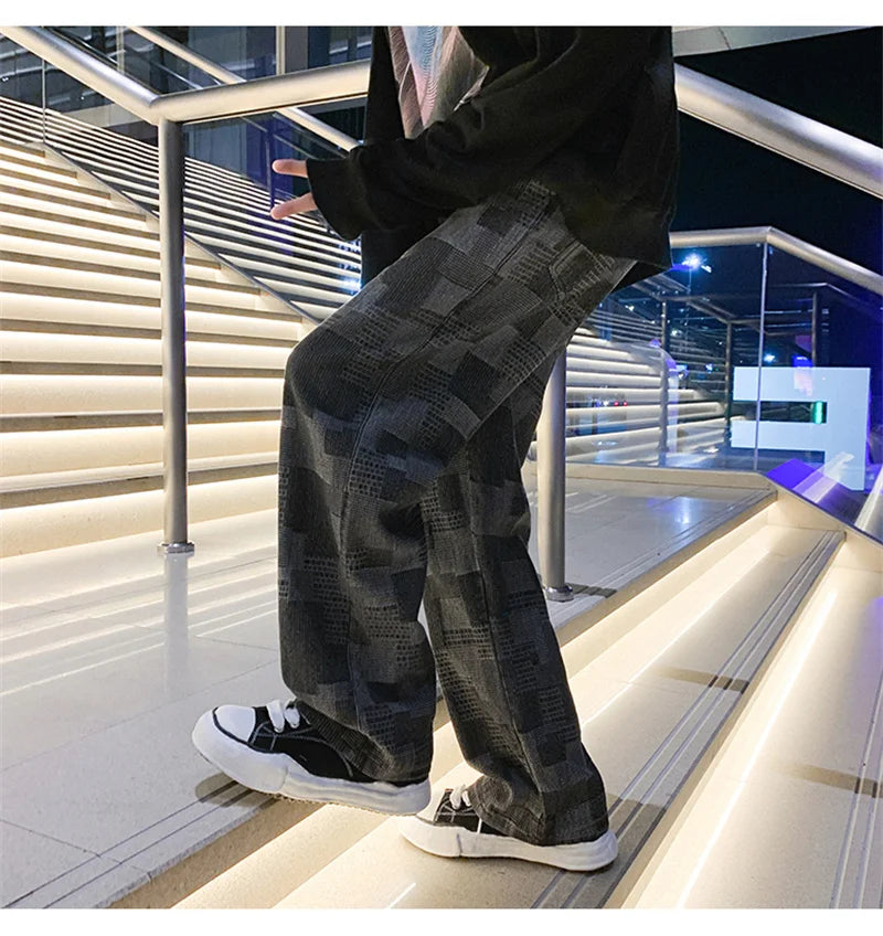 VLOSS™ Vintage Wave Plaid Denim