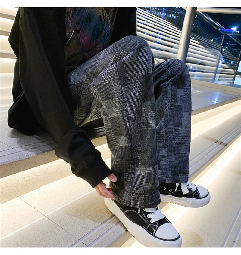 VLOSS™ Vintage Wave Plaid Denim