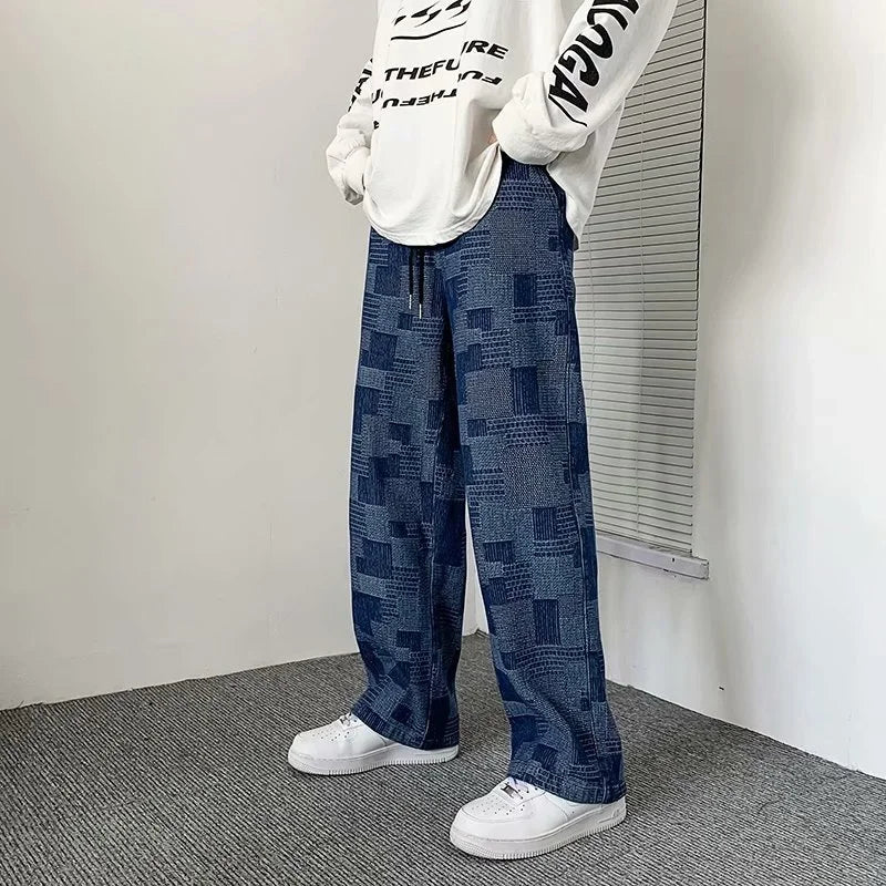 VLOSS™ Vintage Wave Plaid Denim