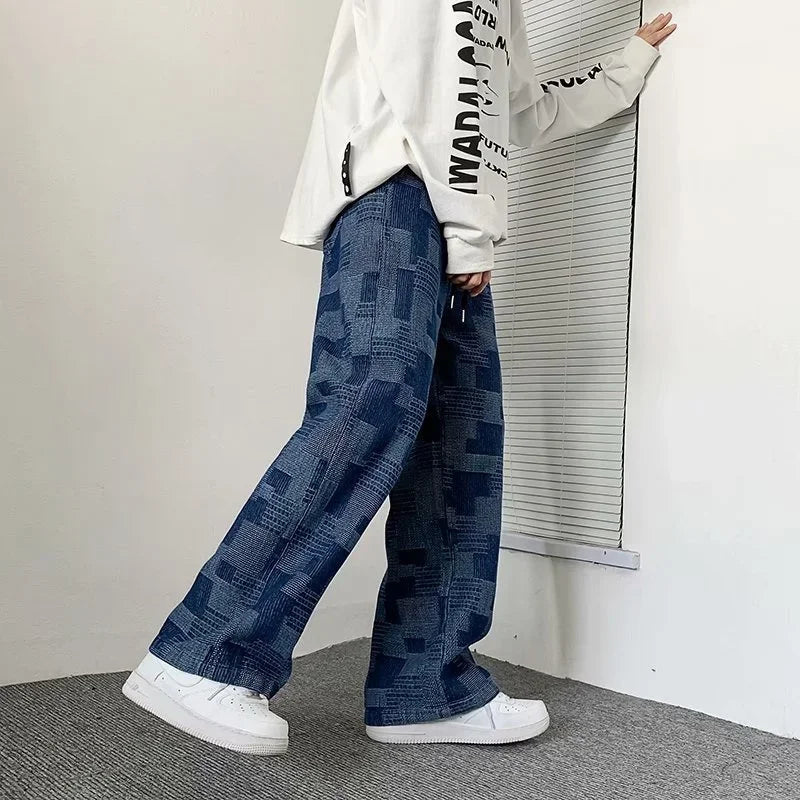 VLOSS™ Vintage Wave Plaid Denim
