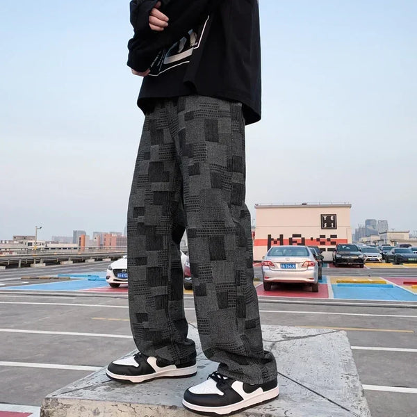 VLOSS™ Vintage Wave Plaid Denim