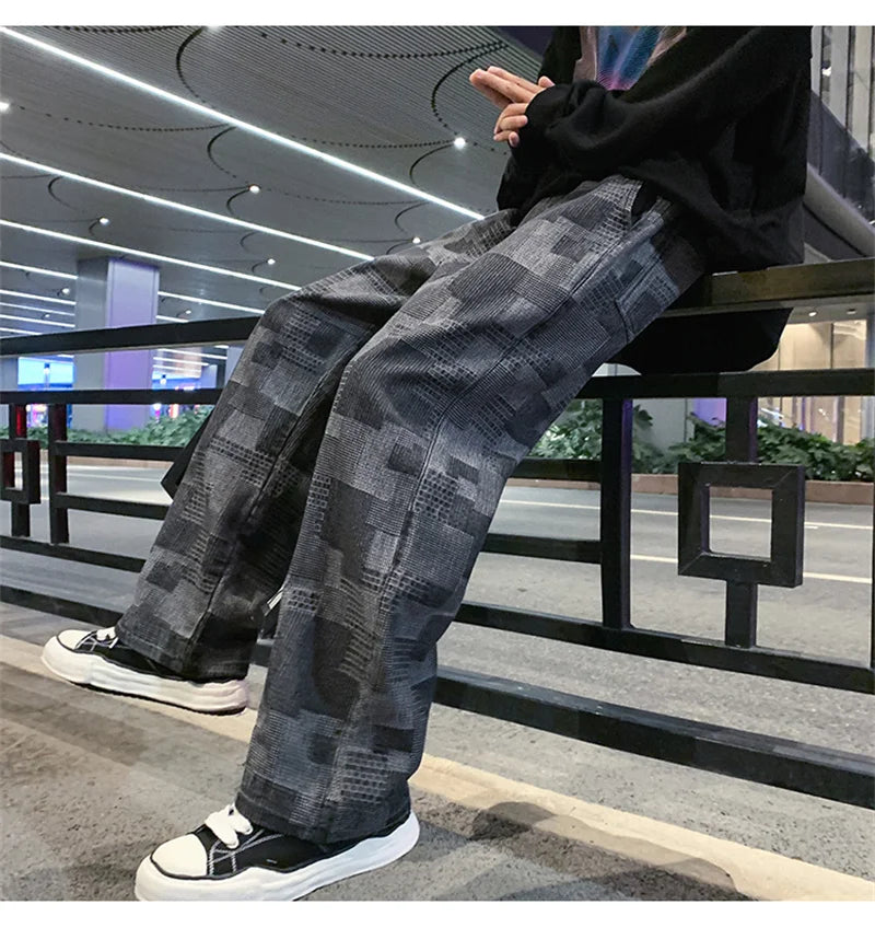 VLOSS™ Vintage Wave Plaid Denim