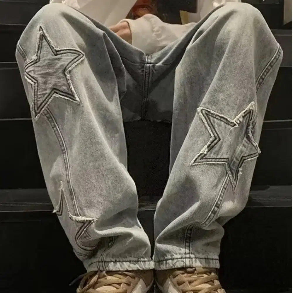 VLOSS™ Cosmic Star Baggy Denim