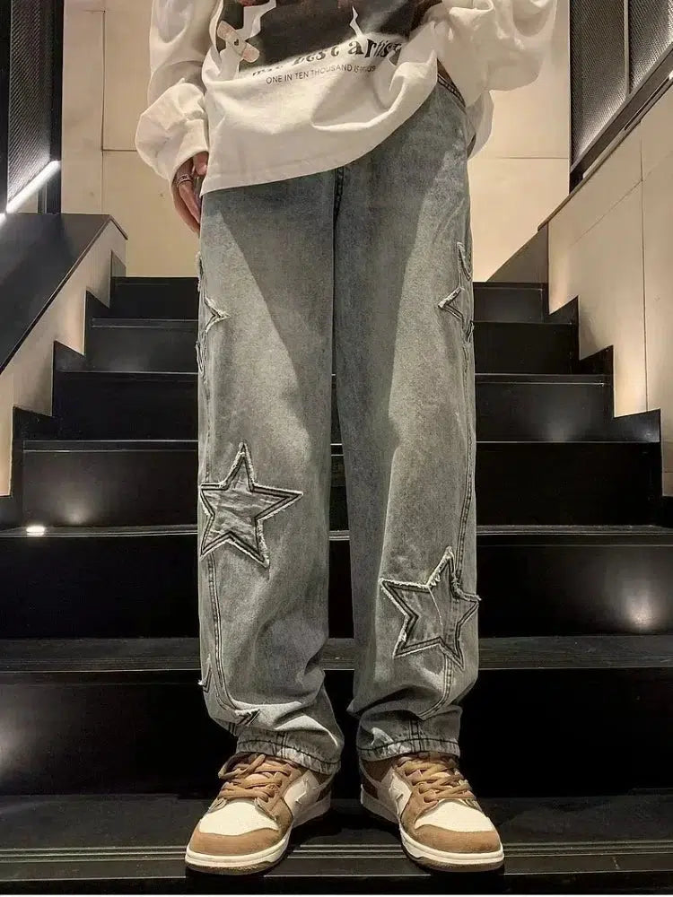 VLOSS™ Cosmic Star Baggy Denim