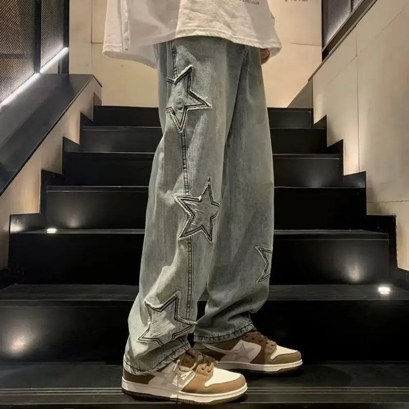 VLOSS™ Cosmic Star Baggy Denim