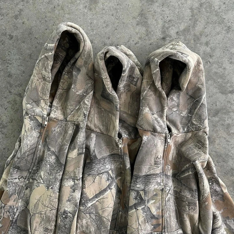 VLOSS™ Vintage Camo Street Hoodie