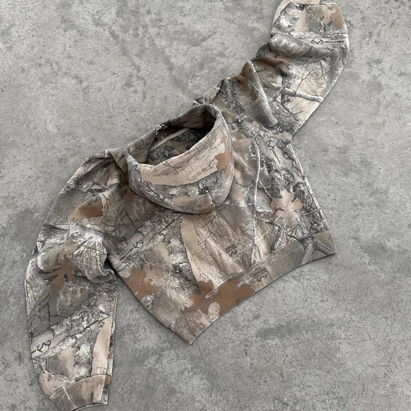 VLOSS™ Vintage Camo Street Hoodie