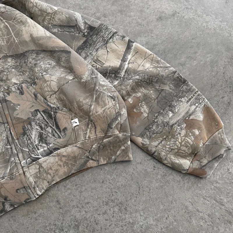 VLOSS™ Vintage Camo Street Hoodie