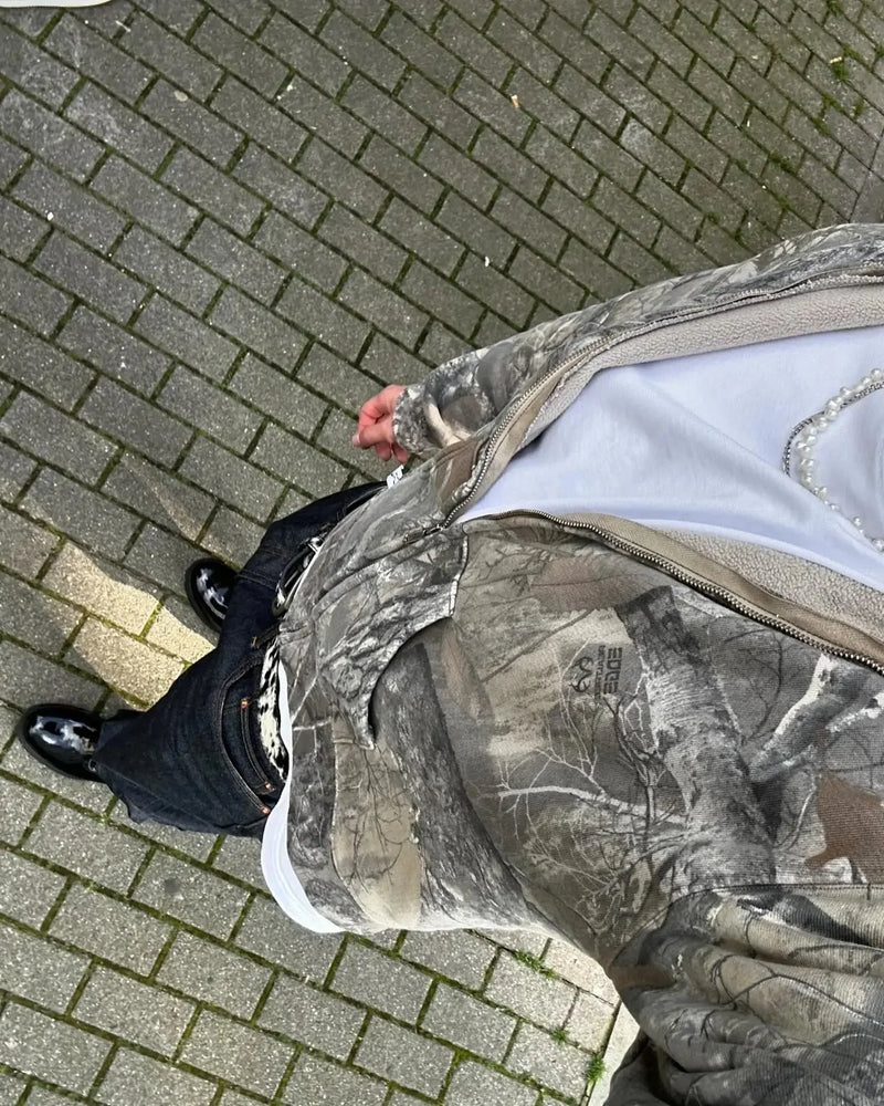 VLOSS™ Vintage Camo Street Hoodie