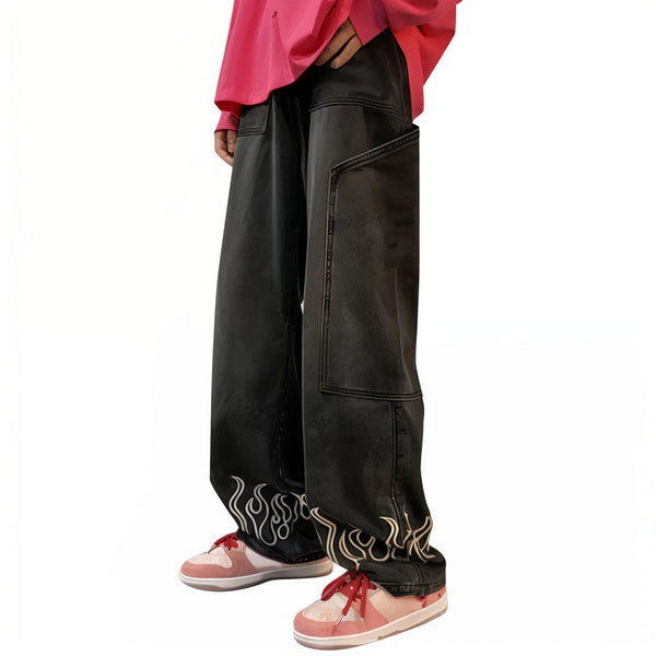 VLOSS™ Ember Edge Baggy Denim