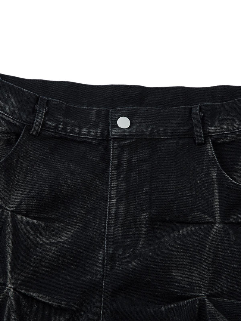VLOSS™ Relaxed Pleat Denim Jeans